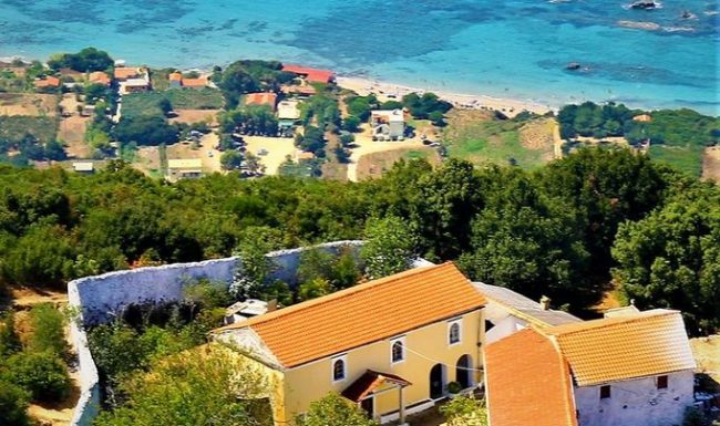 liostasi villas corfu The monastery of Pantokrator